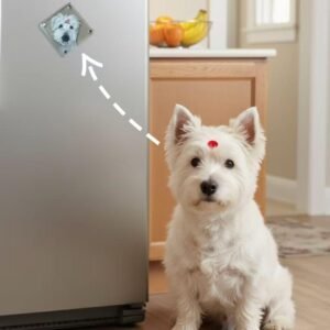 Custom Hand-Painted Magnetic Fridge Magnet with Pet (Cat & Dog) Photo - Warm Pet Keepsake, Decoration, Cute Premium Custom Birthday Surprise Gift